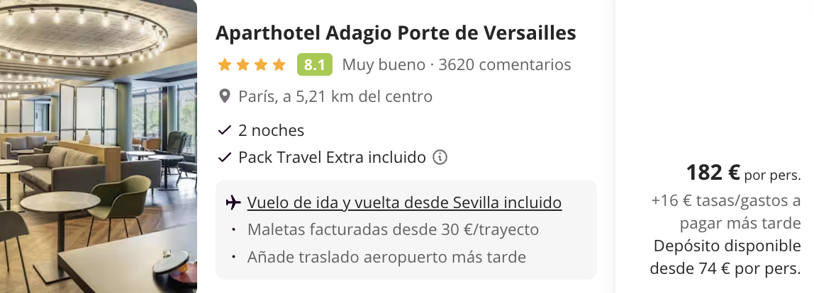 Oferta 💘 Fin de semana en París