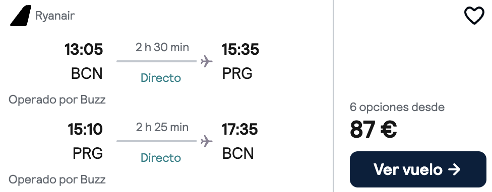 Oferta Vuelos a Praga ¡en fin de semana! 🏵️