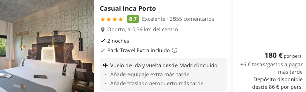 Oferta 🍷 Viaje en finde a Oporto 