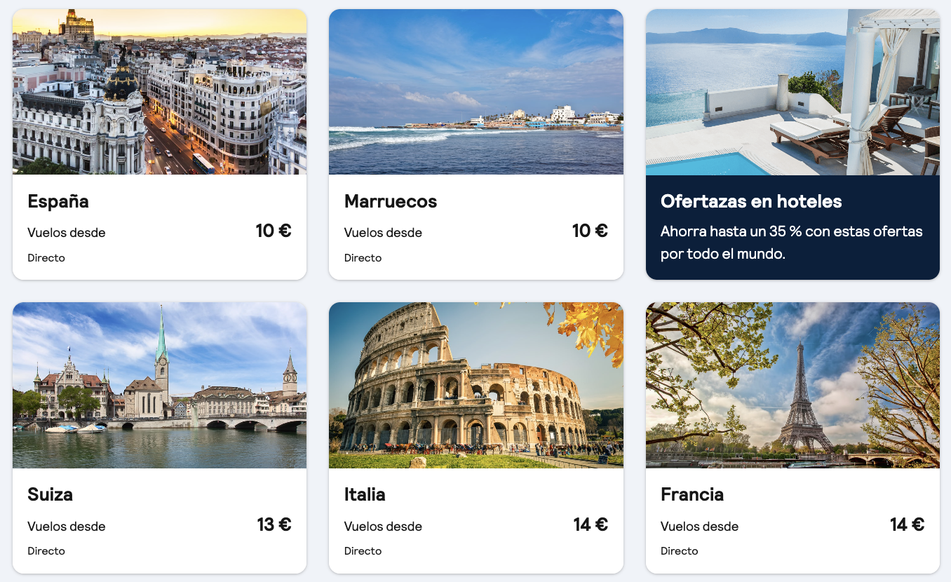 Oferta 🌸 Vuelos baratos en marzo