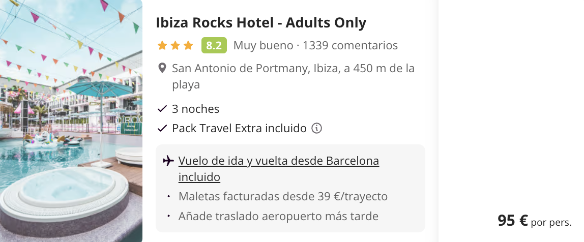 Oferta ☀️ Vacaciones en Ibiza