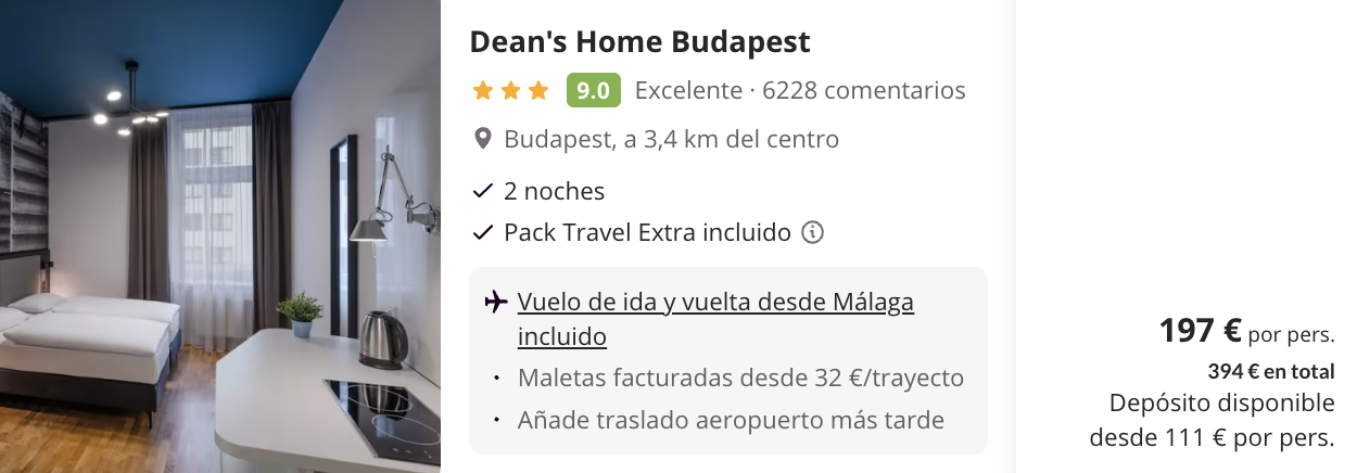 Oferta ✨  Fin de semana en Budapest