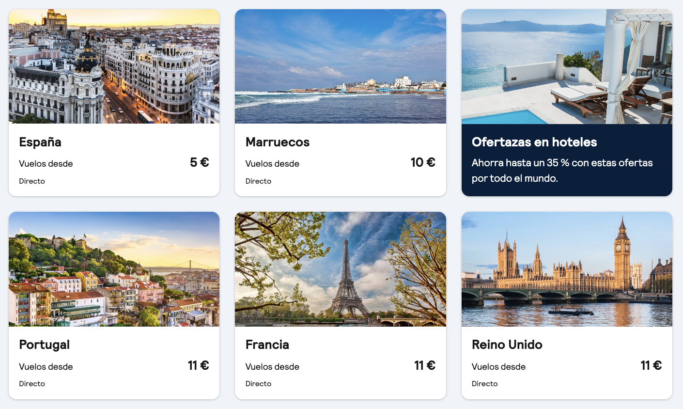 Oferta 🌸 Vuelos baratos en abril