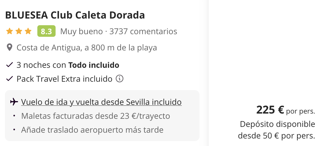 Oferta 🌺 Viaje TODO INCLUIDO a Fuerteventura