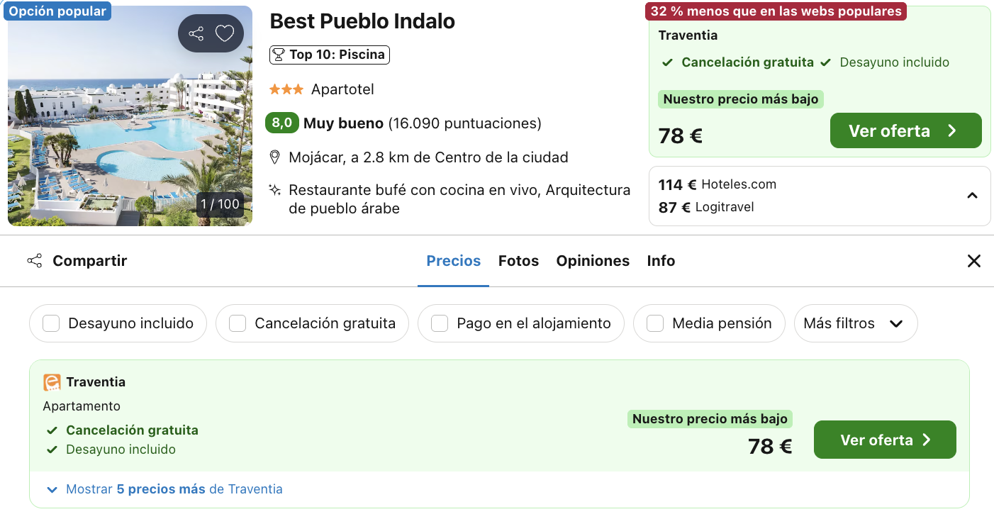 Oferta 🏖️ Mojácar en familia o con amigos