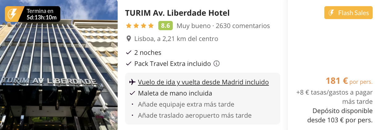 Oferta Fin de semana en Lisboa 🇵🇹