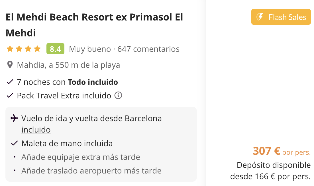 Oferta 💙 Viaje 4* con TODO INCLUIDO a Túnez 