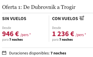 Oferta 🇭🇷 Crucero por Croacia con vuelos, guía y excursiones