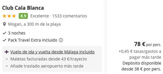 Oferta 🐚 ¡Chollo! Gran Canaria en familia o con amigos