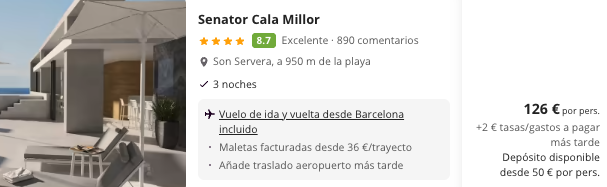 Oferta 🏝️ Vacaciones en Mallorca 