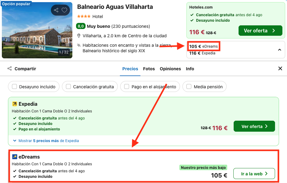 Oferta 🧖‍♀️ Hotel balneario 4* en Córdoba con desayunos 