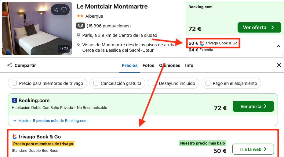 Oferta Hotel low cost en París cerca de Montmartre 👨‍🎨