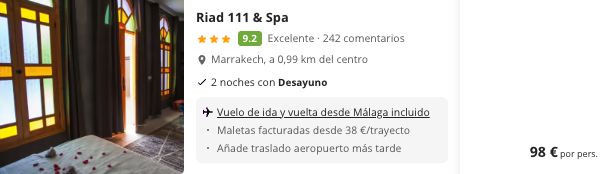 Oferta  🕌 Puente de Mayo en Marrakech