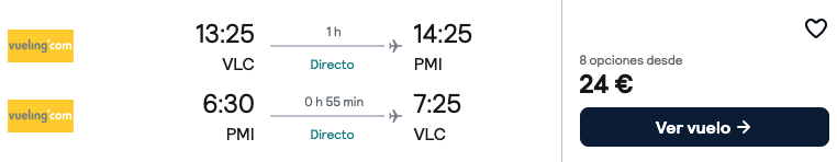 Oferta 🌊 Vuelos a Mallorca en VERANO 