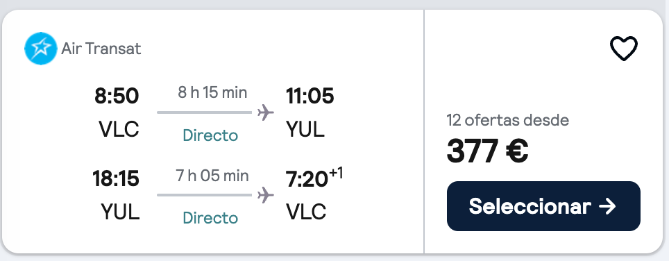 Oferta Vuelos a Canadá en verano 🇨🇦