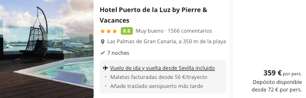 Oferta ¿Vacaciones en AGOSTO? 😎