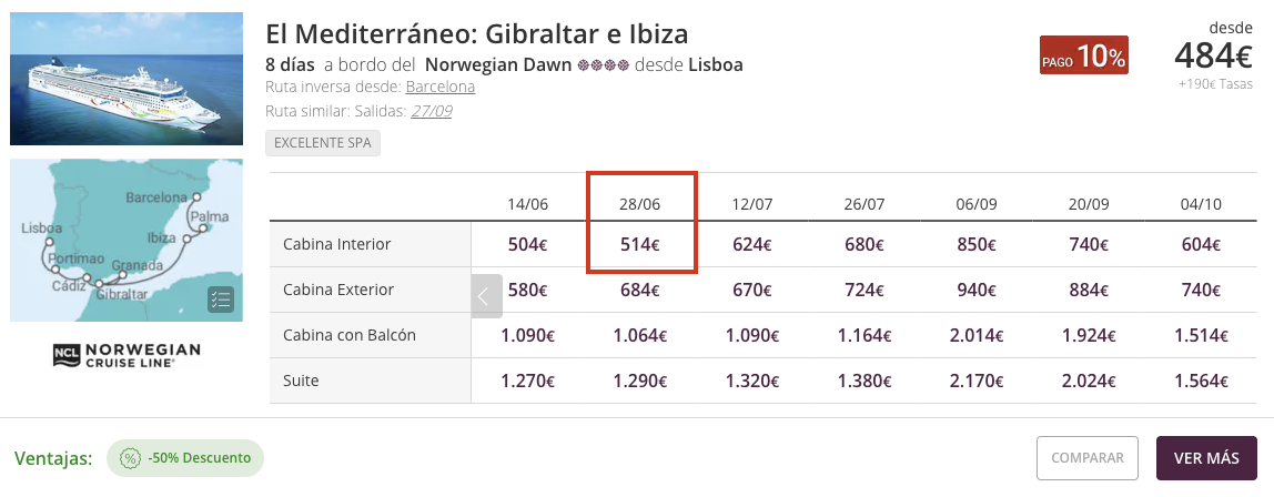 Oferta Crucero en VERANO ☀️