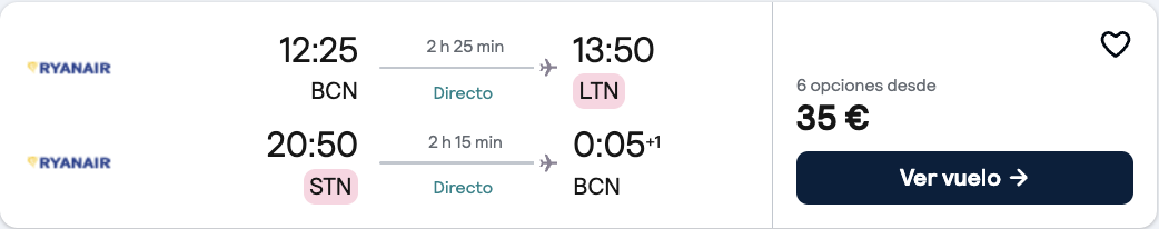 Oferta 🇬🇧 Finde barato en Londres 