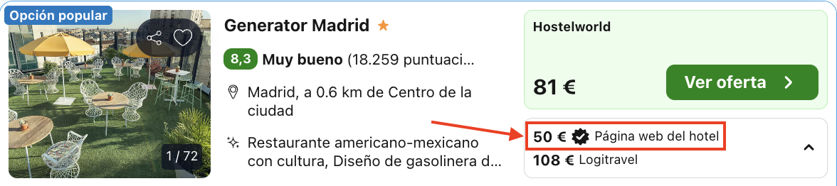 Oferta Alojamiento low cost en pleno centro de Madrid 😎