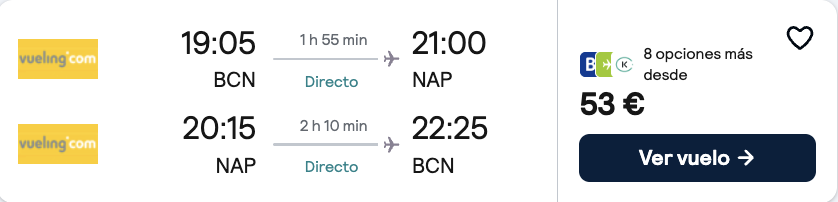 Oferta 🍕 ¡Viaje barato a Nápoles en verano!