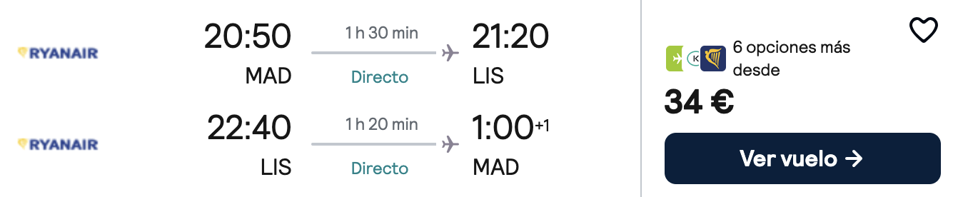 Oferta 🇵🇹 Escapada low cost a Lisboa