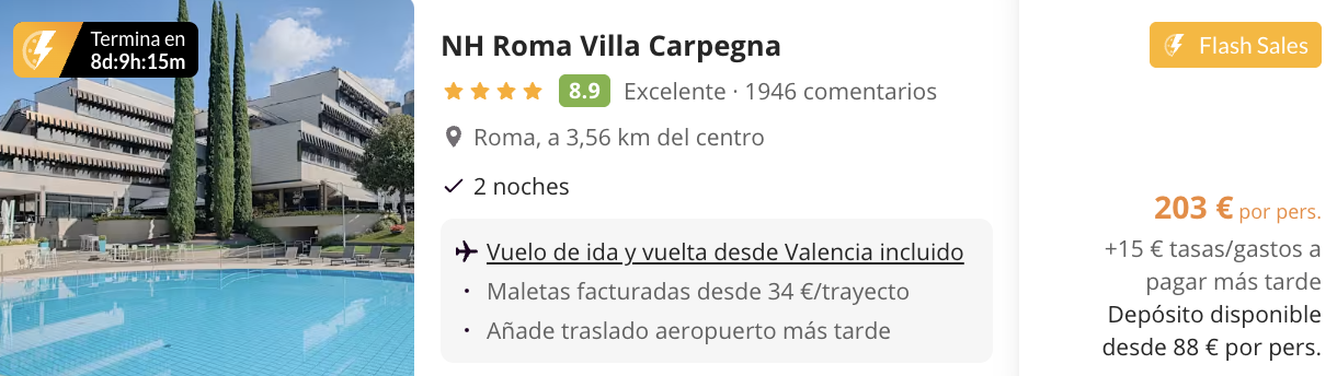 Oferta Puente de Mayo en ROMA 🏛️