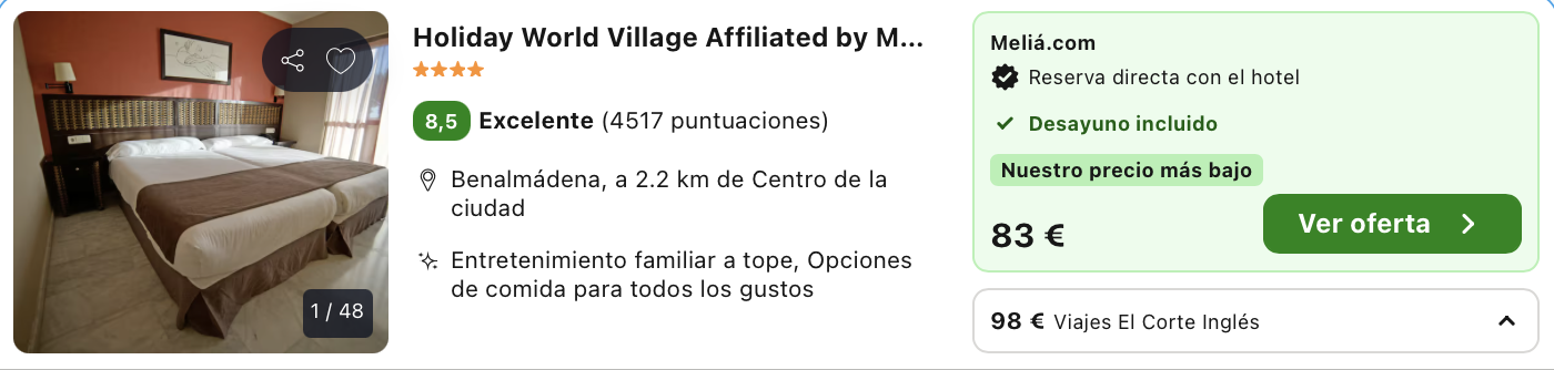 Oferta 💦 Hotel 4* en la Costa del Sol con parque acuático 