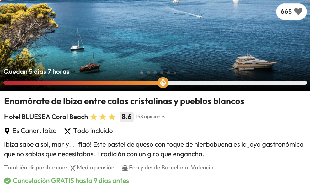 Oferta ¡TODO INCLUIDO en Ibiza a 2 minutos de la playa! 🐟