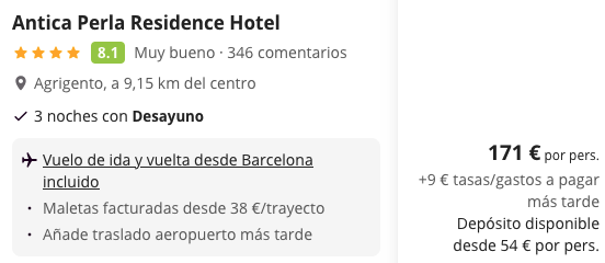 Oferta 💙  Vacaciones 4* en Sicilia