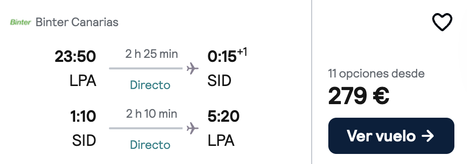 Oferta 🌴 Vuelos directos a Cabo Verde 