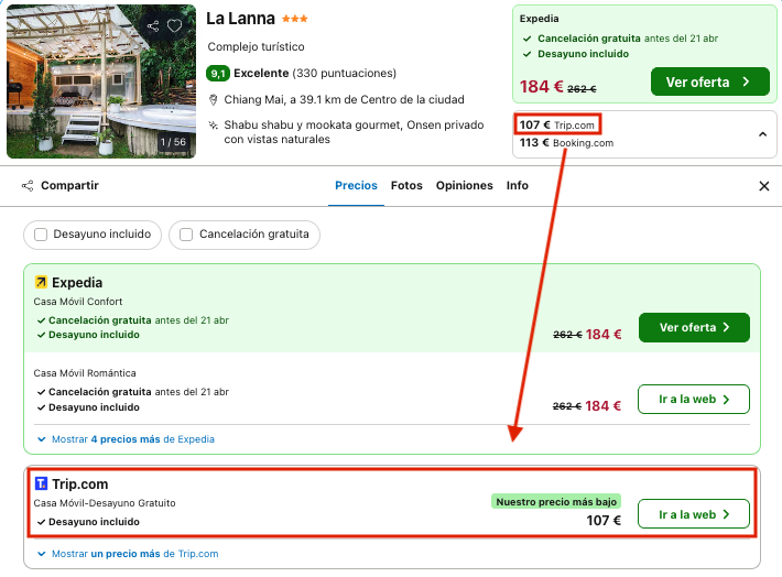 Oferta Una cama que te transporta a las estrellas en plena selva 💫