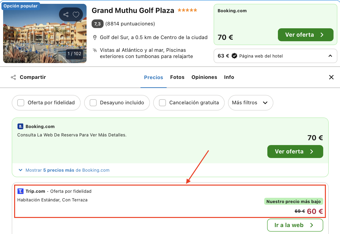 Oferta Hotel 5* en Tenerife tirado de precio 🔥