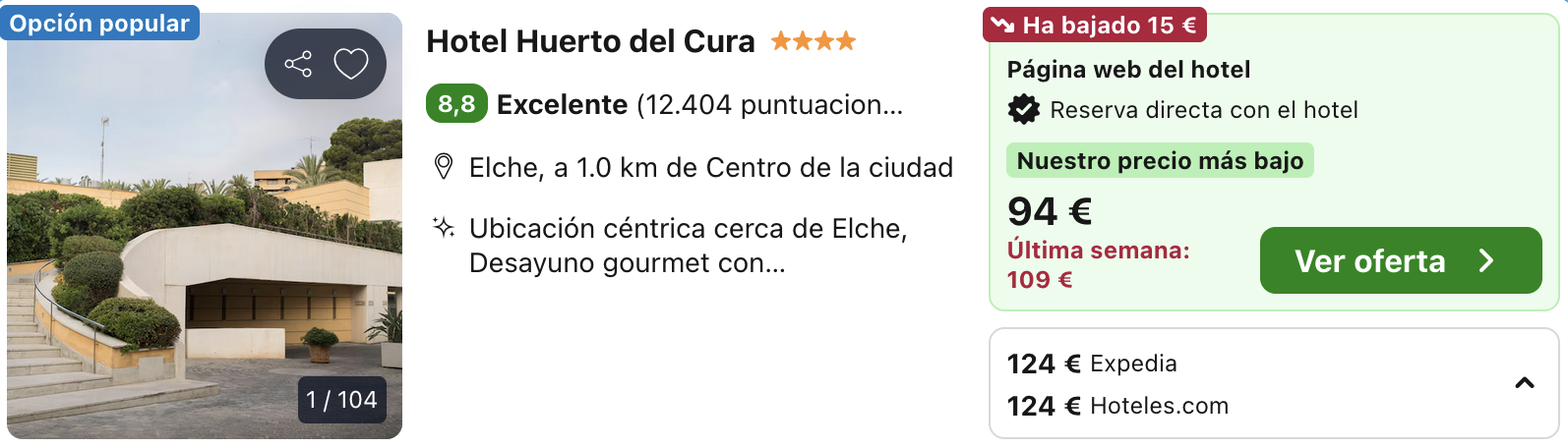 Oferta 🌴 Escapada 4* al Palmeral de Elche