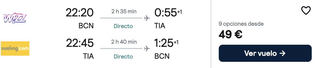 Oferta 🪁  Vuelos directos a Albania 