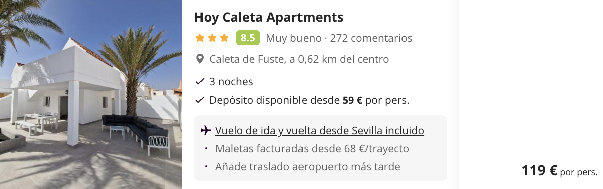 Oferta ☀️  Fuerteventura con amigos o familia