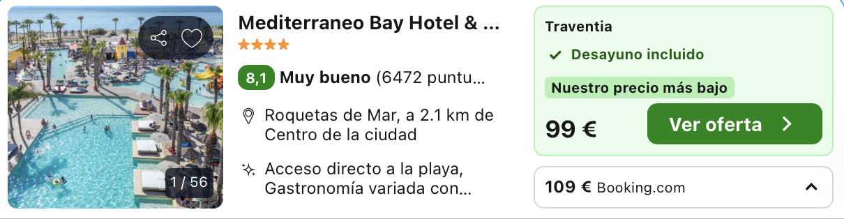 Oferta 🌟 Resort 4* en Roquetas de Mar