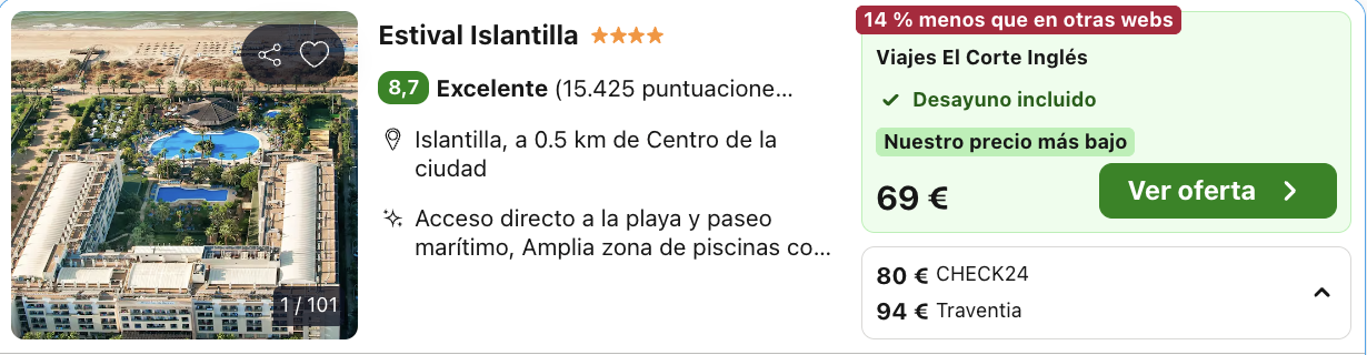 Oferta Escapada 4* a Islantilla a pie de playa 🏖️