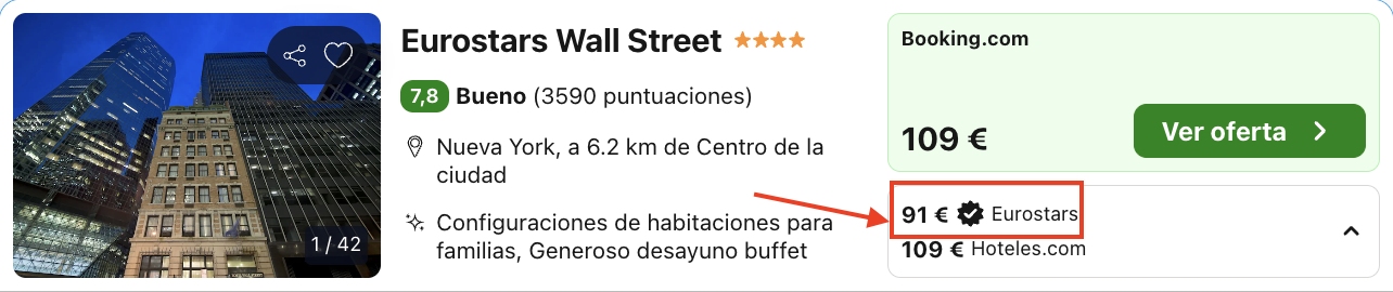 Oferta 🌆 ¡Hotel 4* en Nueva York!