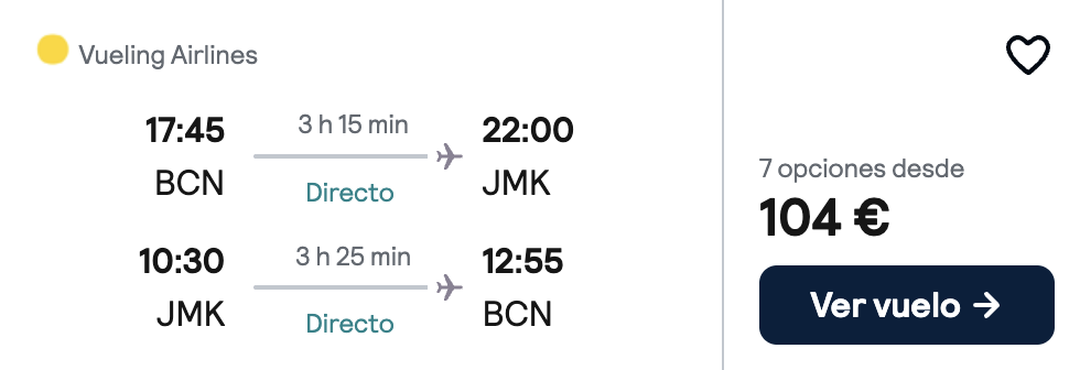 Oferta Vuelos directos en VERANO a Mykonos ☀️