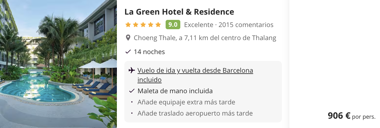 Oferta 💚 Viaje de 15 días a TAILANDIA