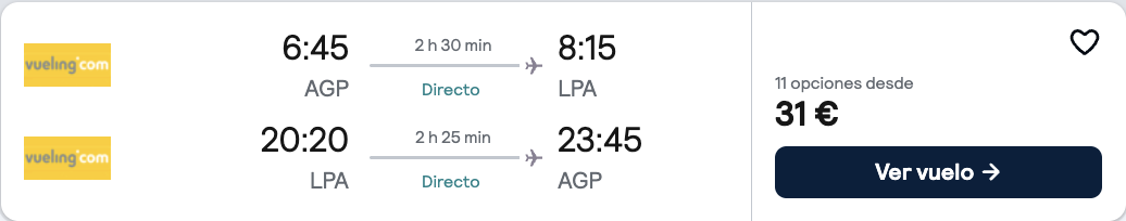 Oferta 🌊 Vuelos a Islas Canarias en verano