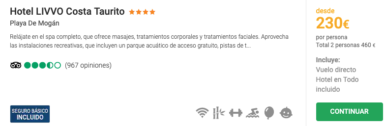 Oferta 🌴 Viaje 4* con TODO INCLUIDO a Gran Canaria