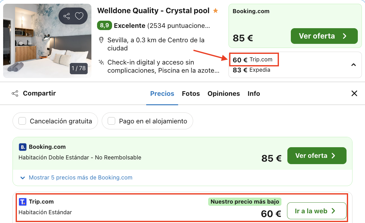 Oferta Este hotel de Sevilla tiene una piscina con fondo de cristal 👀💦