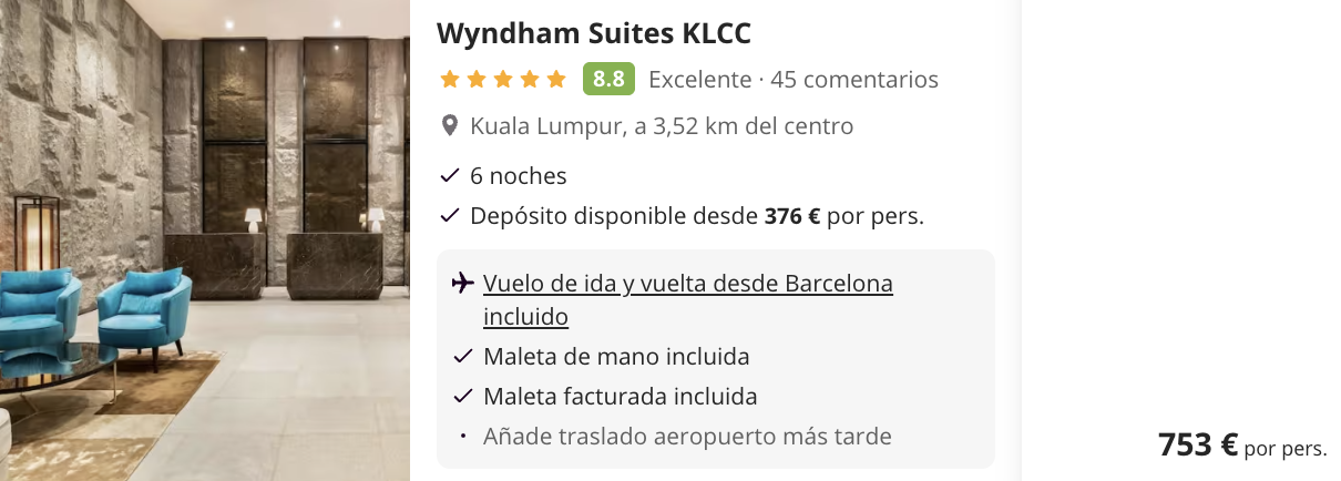Oferta Viaje de lujo a MALASIA 🇲🇾