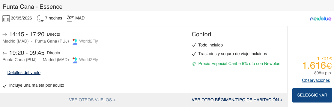 Oferta 🌴 Viaje con TODO INCLUIDO a PUNTA CANA 😎