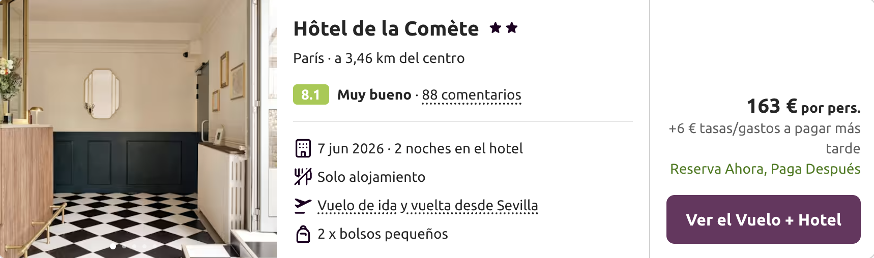 Oferta 💕 Viaje a ParÃs con hotel cerca de Montmartre