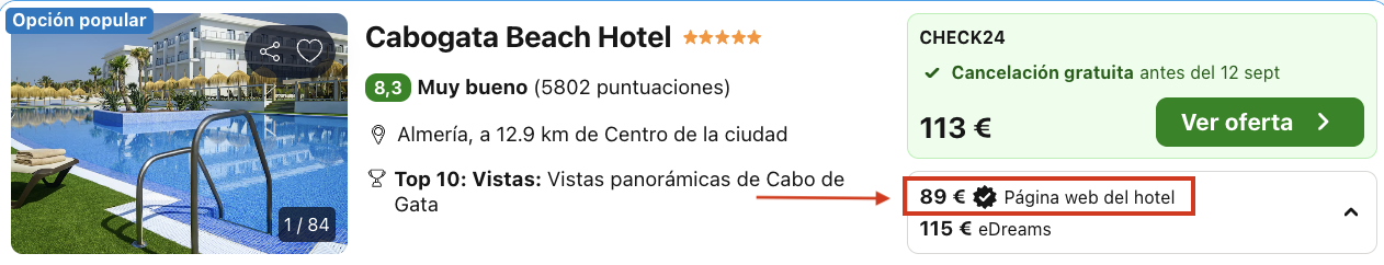 Oferta ðŸ’Ž Hotel 5* en Cabo de Gata