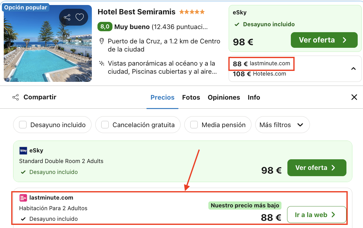 Oferta Hotel 5* en Tenerife con vistas al mar 💙