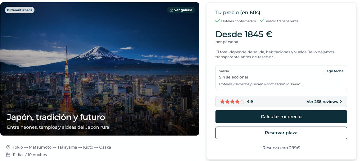 Oferta 🇯🇵 VERANO en Japón ¡Circuito de 11 días!