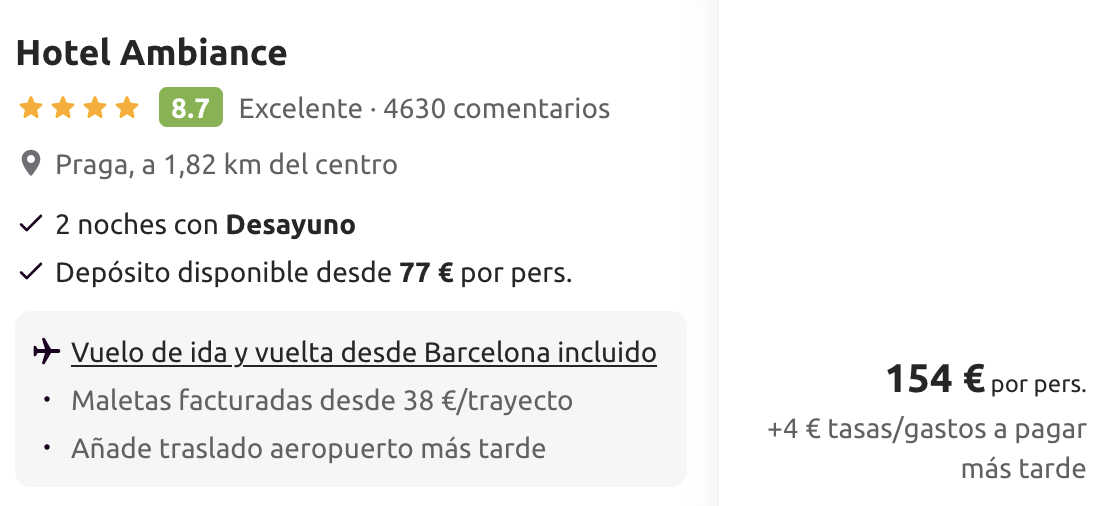Oferta 🎅 Viaje 4* a los Mercados de Navidad de Praga
